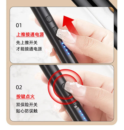 Household portable storage kitchen lighter, windproof arc pulse ignition gun, USB electronic lighter