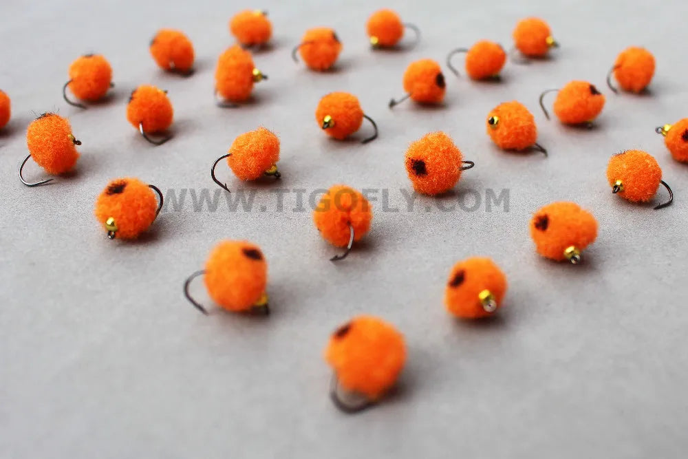 Tigofly Beadhead Egg Flies with Box (36 Pack)