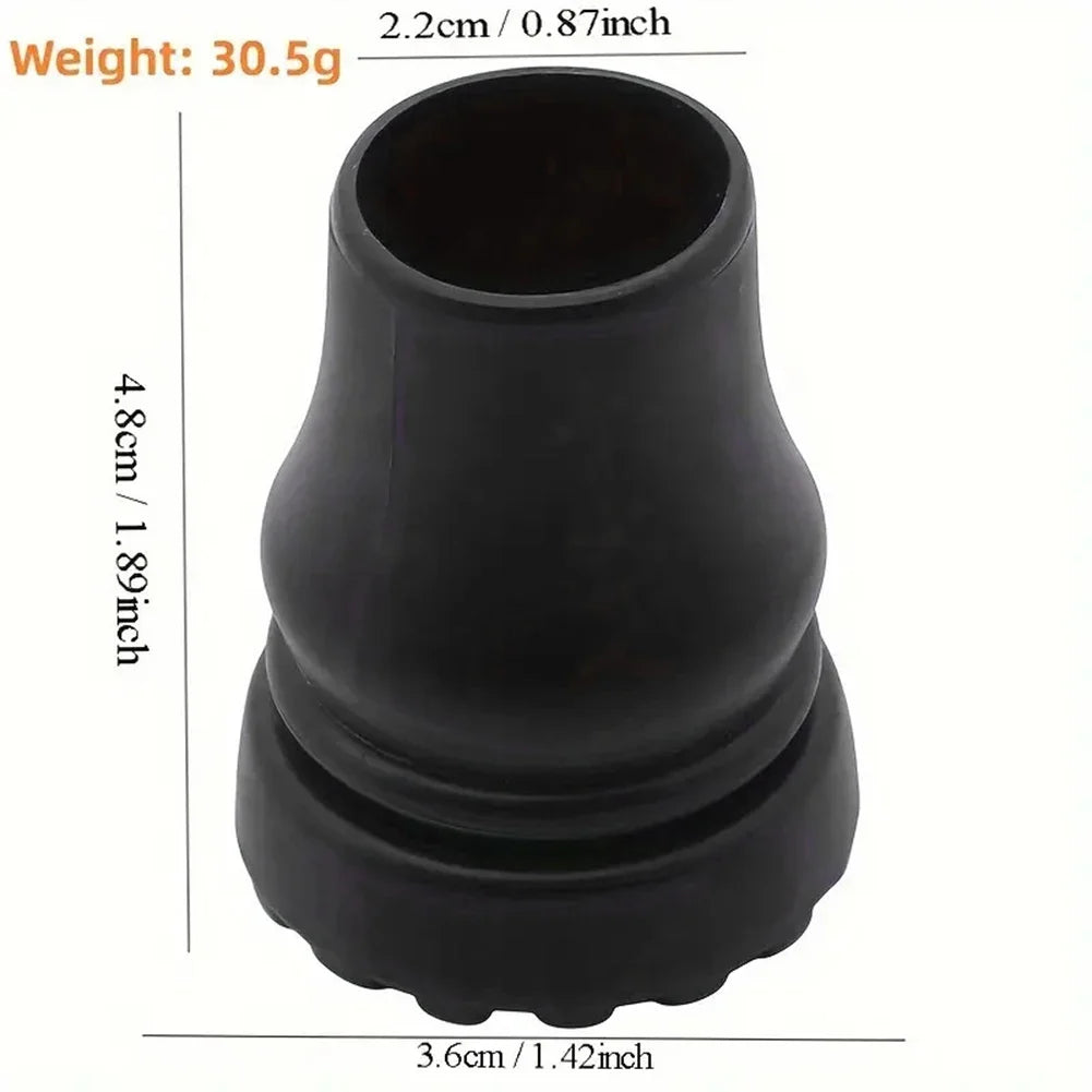 2Pcs 16/20/22mm Antiskid Walking Stick Trekking Pole Tip Protector Rubber Crutch Cane Bottom Pads Climbing Stick Camping Hiking