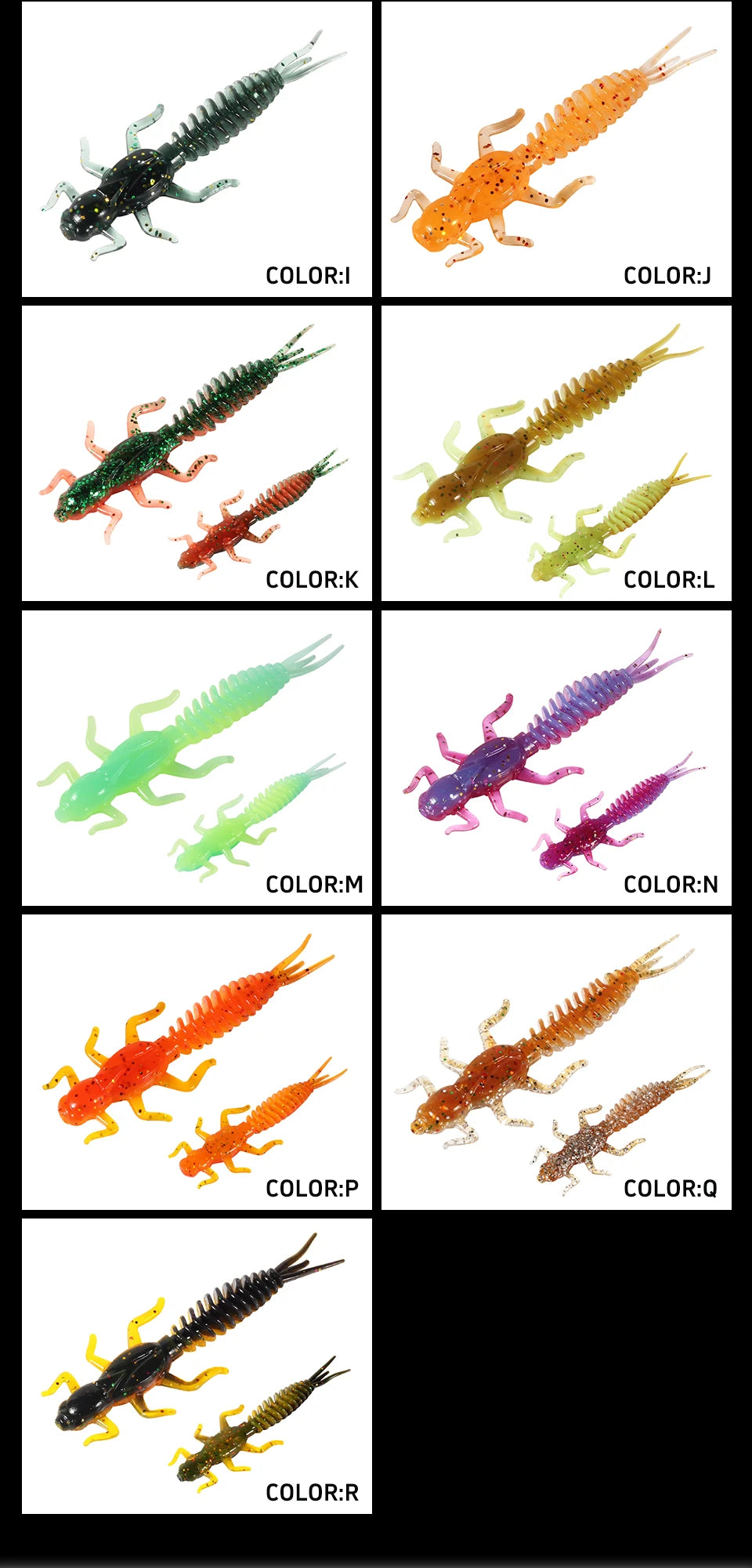 Supercontinent Larva Soft Lures
