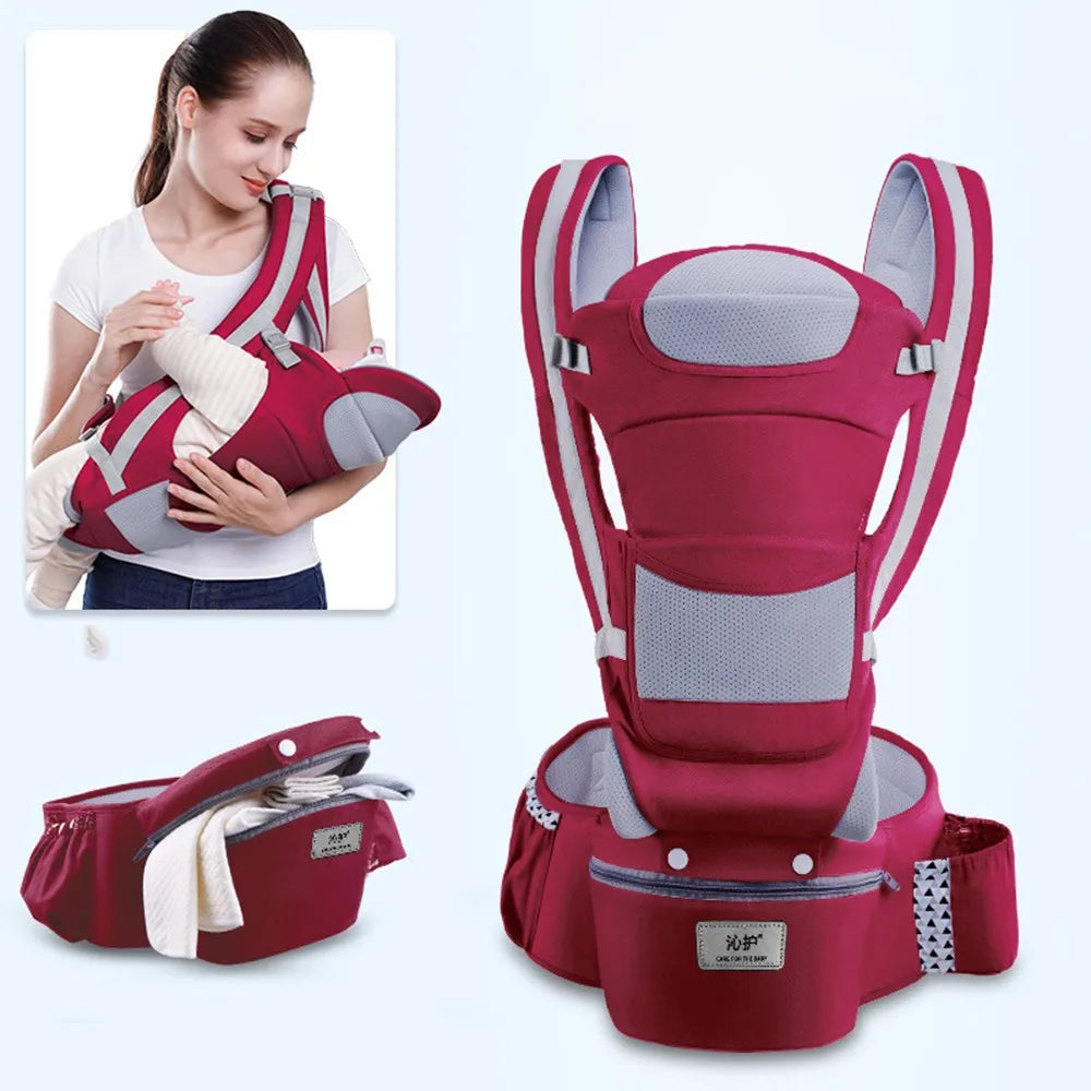 Ergonomic Backpack Baby Carrier Baby Hipseat Carrier carrying for children Baby Wrap Sling for Baby Travel 0-48 Months Useable