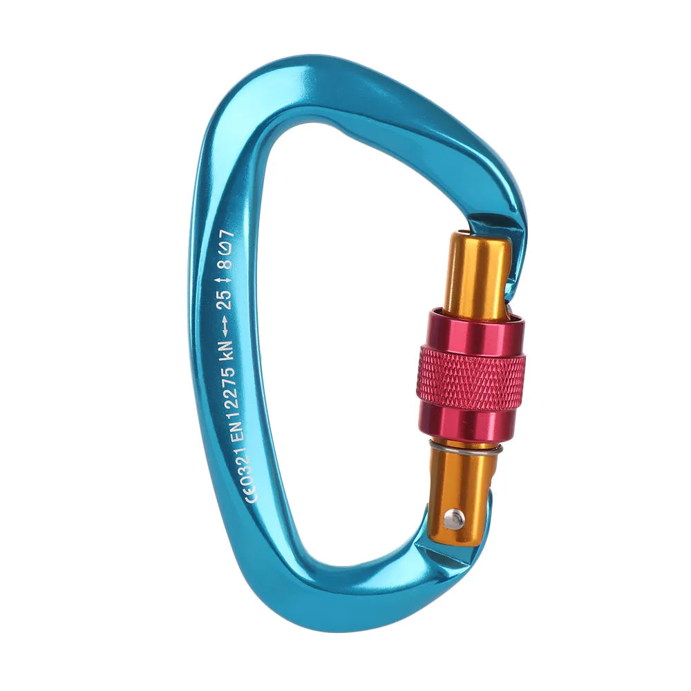 Quality Aluminum Security Master Lock Accessories Mountaineering Protective Equipment Professional Carabiner Climbing Key Hooks