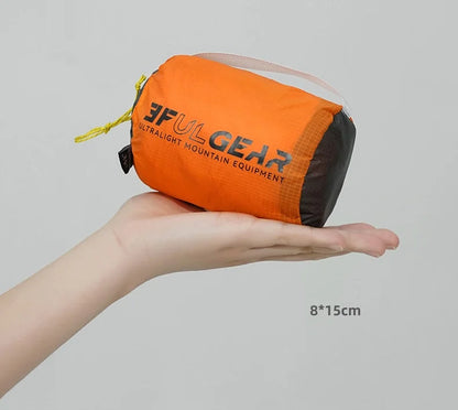 3F UL GEAR QingSuo Spilt Rain Poncho Outdoor Ultralight Sleeve Rain Coats 15D Nylon Waterproof Hiking Cycling Mountaineering