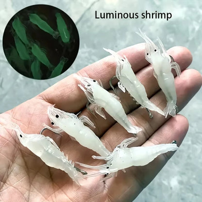 Goture Luminous Soft Shrimp Lures (5/10/20 Pack)