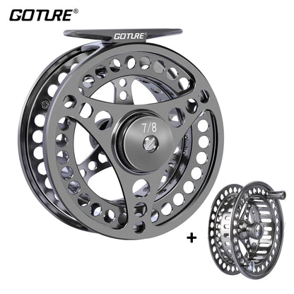 Goture CNC Large Arbor Fly Reel with Spare Spool