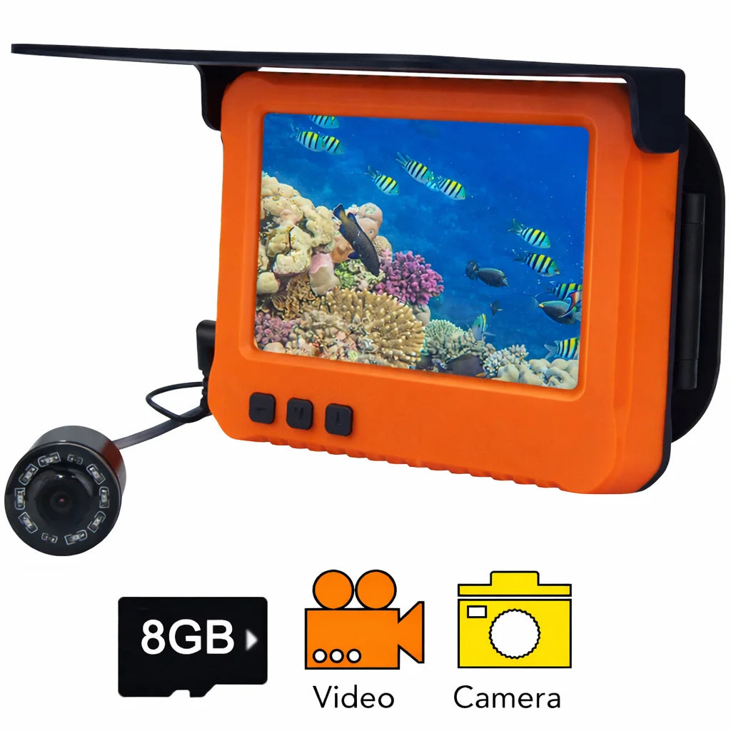 HD Underwater Fishing Camera with Video Recording & Night Vision