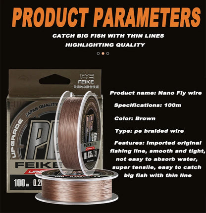 ZUKIBO 0.05mm Micro PE Braided Line 1000m
