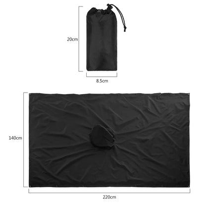 Outdoor 3 In 1 Military Raincoat Hooded Sleeve Waterproof Rain Poncho Motorcycle Rain Cover Camping Hiking Travel Rainwear Tent