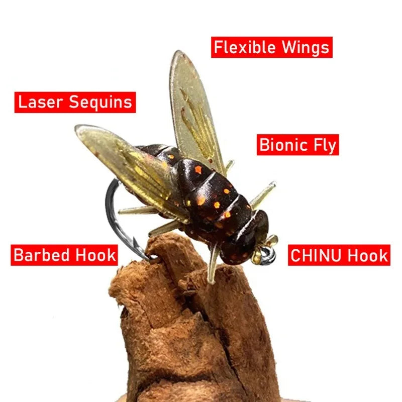Soft Mosquito Bug Flies for Stream Fishing