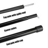 10PCS Telescopic Tent Poles Set Universal Adjustable Camping Awning Poles Sun Sail Shelter Rods Tarp Tent Accessories
