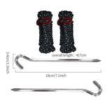 Adjustable Camping Tent Support Poles Beach Shelter Tarp Awning Rods Portable Lightweight Aluminum Alloy Accessories For Canopy