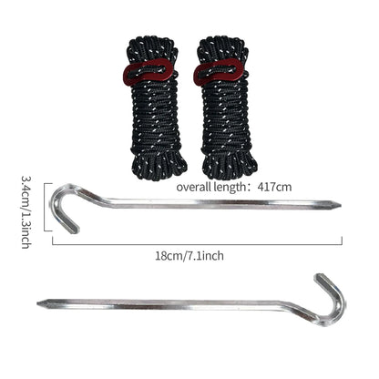 Adjustable Aluminum Tarp Poles – Tent & Awning Support Rods