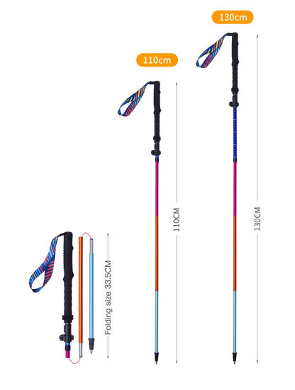 2pcs  AONIJIE All Types of Hiking Trekking Pole Ourdoor Camping Walking Sticks Summarizing 110cm 120cm 130cm