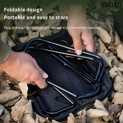 Portable Folding Stool Lightweight Camping Chair Foldable Seat for Fishing Hiking Travel Outdoor & Indoor Use