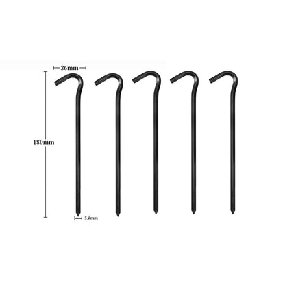Lightweight Tent Pegs Campsite Ground Nails, 5pc/10pc 18cm Aluminum Alloy Shelter Tent Stakes, Camping Tent Accessories