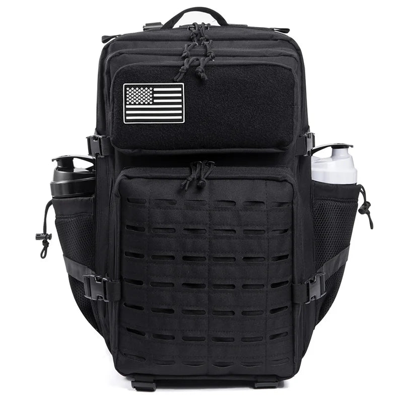 45L Tactical Backpack Molle System Men's Outdoor Hiking Rucksack with Bottle Holder EDC GYM Hunting Bag for Survival