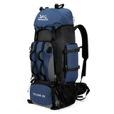 90 liters waterproof hiking camping mountaineering backpack, large capacity outdoor travel bag, backpacking sports equipment