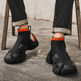 Men’s Breathable Outdoor Sneakers – Non-Slip Platform Running & Sport Shoes
