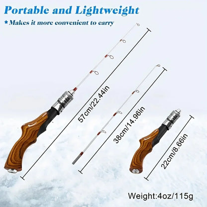 Ultralight Plug-In Ice Fishing Rod