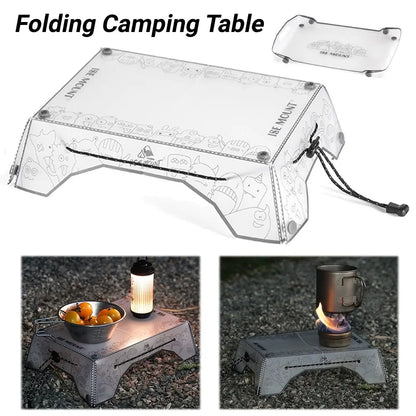 New Ultralight PP Folding Camping Table & Tray 97g Mini Portable Heavy Duty for Hiking Picnic Outdoor Travel Gear
