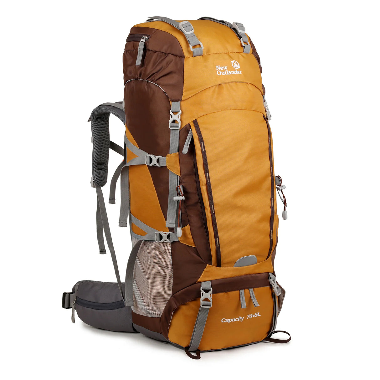 Traveling Backpacking Backpack 75L Hiking Backpack Large Capacity Camping Backpack with Rain Cover Shoes Warehouse Backpack