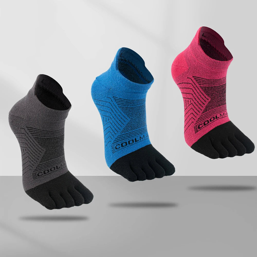 1 Double Running Five Finger Socks Summer Thin Breathable Sports Socks Off-road Running Professional Sports Quick Drying Socks