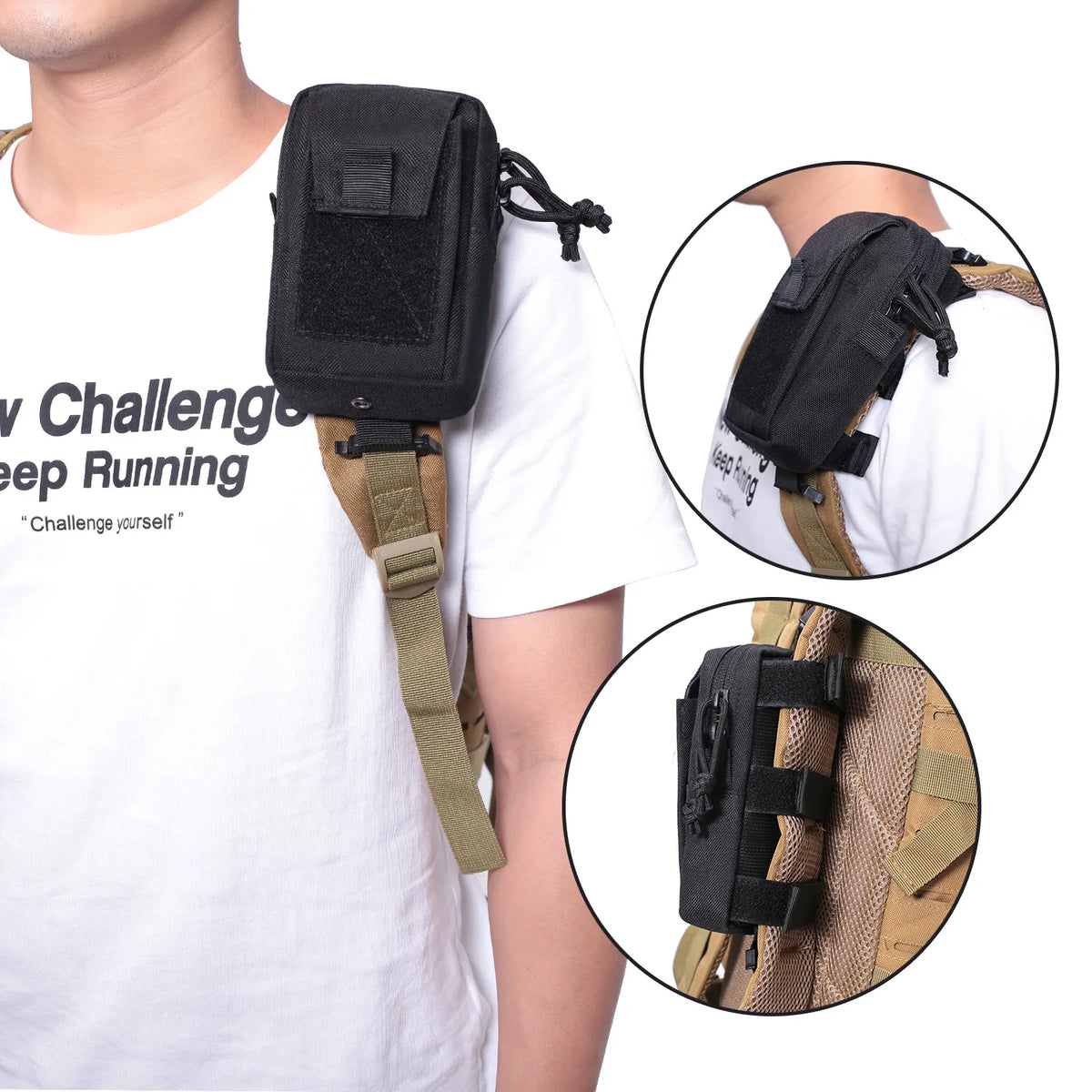 Molle Tactical waist Bag Outdoor Emergency edc pouch Phone Pack Sports Climbing Running Accessories Tool Hunting Bags