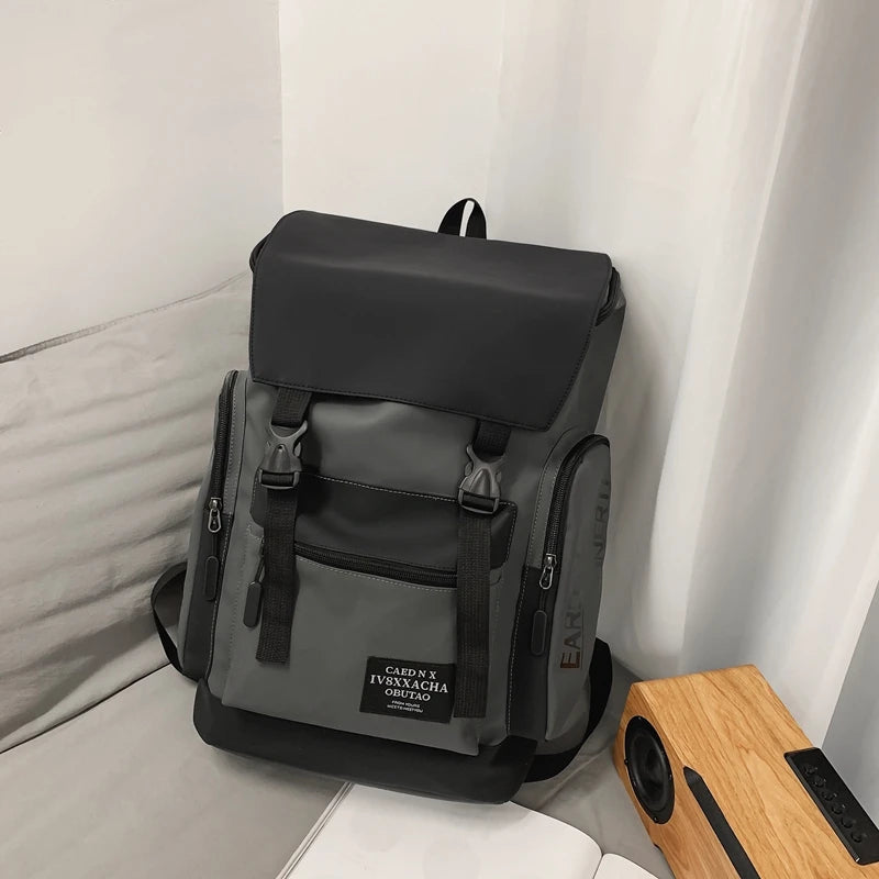 Backpack for men, trendy, cool, versatile, large capacity, personalized travel backpack for women, middle school students, high
