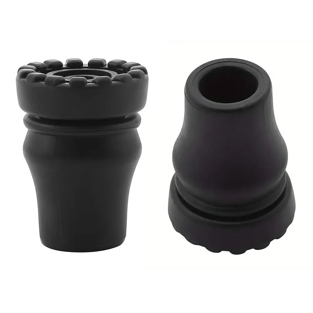 2Pcs 16/20/22mm Antiskid Walking Stick Trekking Pole Tip Protector Rubber Crutch Cane Bottom Pads Climbing Stick Camping Hiking