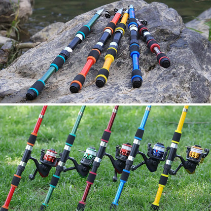 Sougayilang 1.8M Telescopic Rod M Power Children Fishing Rod Fiberglass Material Durable Spinning Fishing Rod Carp Feeder Rod