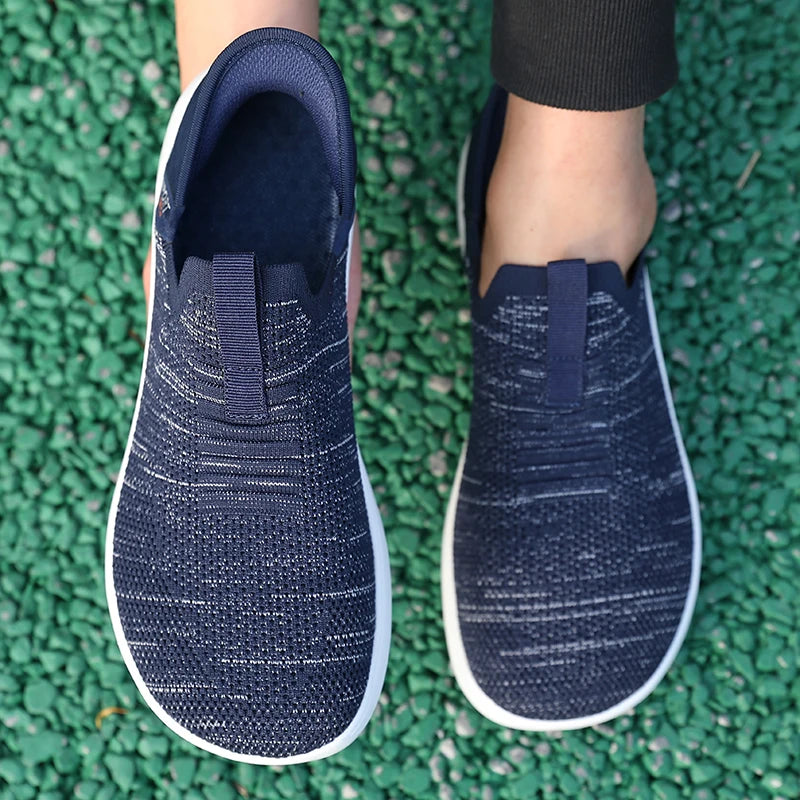 Men’s Mesh Slip-On Sports Shoes – Lightweight Shock-Absorbing Running & Casual Sneakers