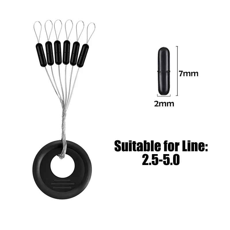 PRO BEROS Rubber Bobber Stoppers (60 Pack)