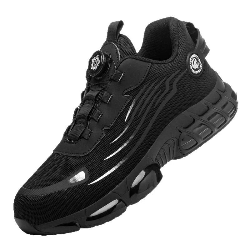 Men’s Outdoor Safety Shoes – Breathable Non-Slip Hiking Sneakers | Anti-Smash Steel Toe Work Boots