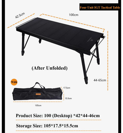 Mountainhiker Camping Folding Lift Removable Multi Unit IGT Table Gas Stove Portable Camp BBQ Grill Table Outdoor Picnic table