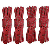4 Outdoor Tent Ropes Reflective Ropes Canopy Ropes Reinforced Windproof Ropes with Buckles To Ensure Safety Camping Accessories