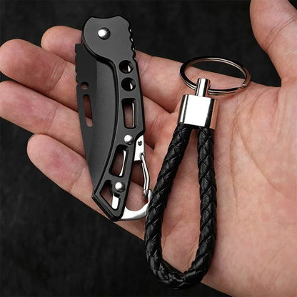 Stainless steel folding knife, survival knife, hunting knife, fruit knife, portable pocket knife for camping and outdoor fishing