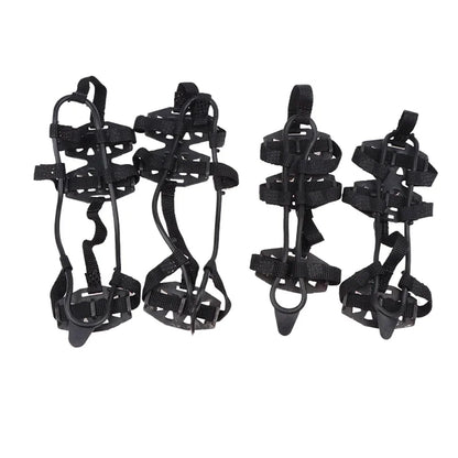 24-Teeth Anti-Slip Crampons | Ice Grips & Climbing Shoe Spikes for Hiking & Mountaineering