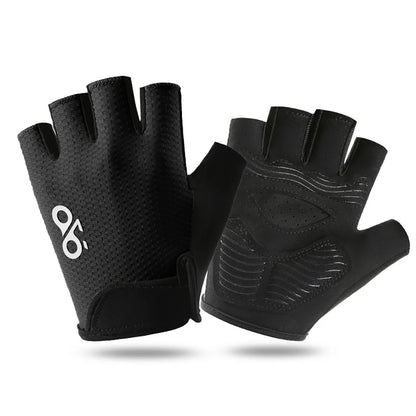 GETINFIT Summer Cycling Half Finger Gloves Lightweight Breathable Non-Slip Durable Shock Absorbing Outdoor Gym Hiking Running