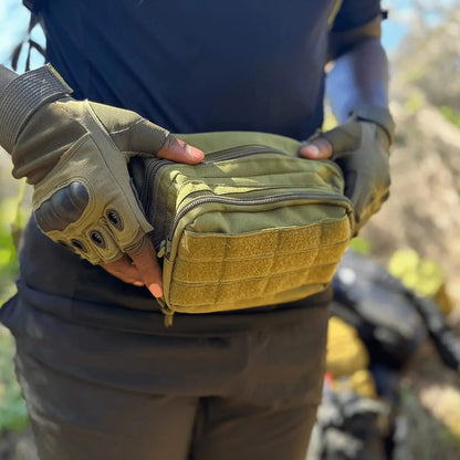 Tactical Multi-function Waist Pack Fanny Packs for Men Nylon Shoulder Hiking Mobile Phone Bag Sports High-capacity Waist Bag