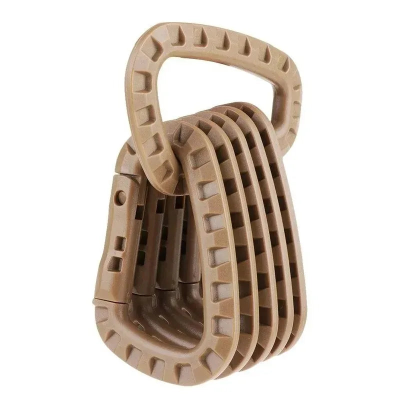 1/2/3/4/6pcs Tactical Carabiner Carabina Karabiner Clip Plastic Cadet Hiking Camping