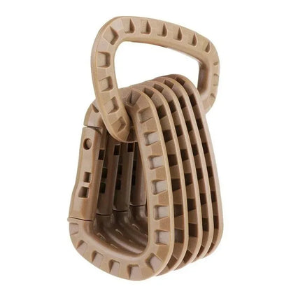 1/2/3/4/6pcs Tactical Carabiner Carabina Karabiner Clip Plastic Cadet Hiking Camping