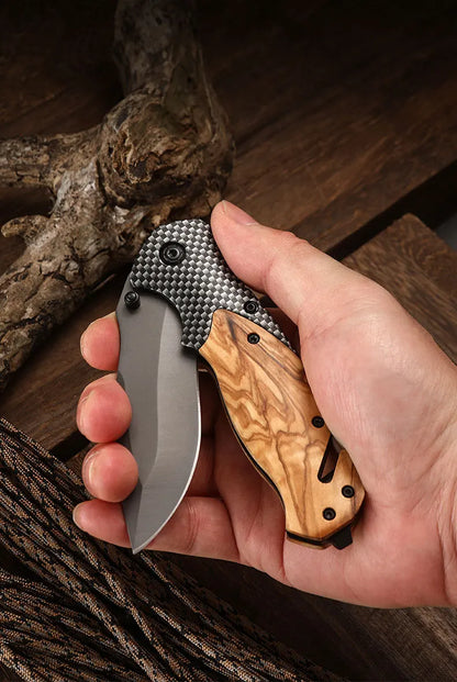Stainless Steel Folding Knife High Hardness Camping Survival Multi-Functional Portable Mini Knife Fruit Knife
