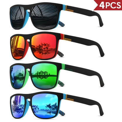 Classic Square Polarized Sunglasses (1-4 Pack)
