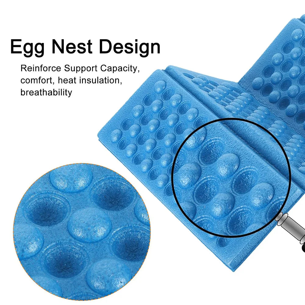 Stadium Seat Cushion Lightweight Mini Waterproof Folding Mat Foam Sitting Pad Portable for Outdoor Travel Hiking Camping