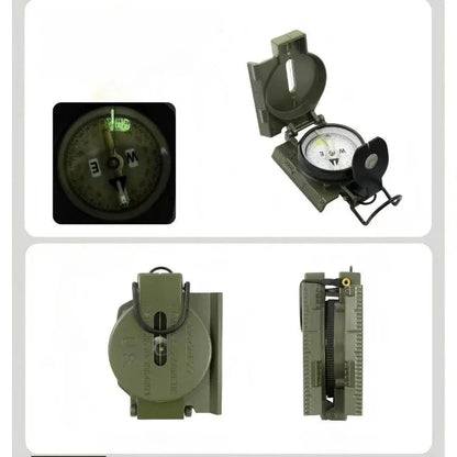 Waterproof Flip Cover Multi Functional Geological Navigation Compass for Outdoor Hiking Climbing Cross Country Exploration