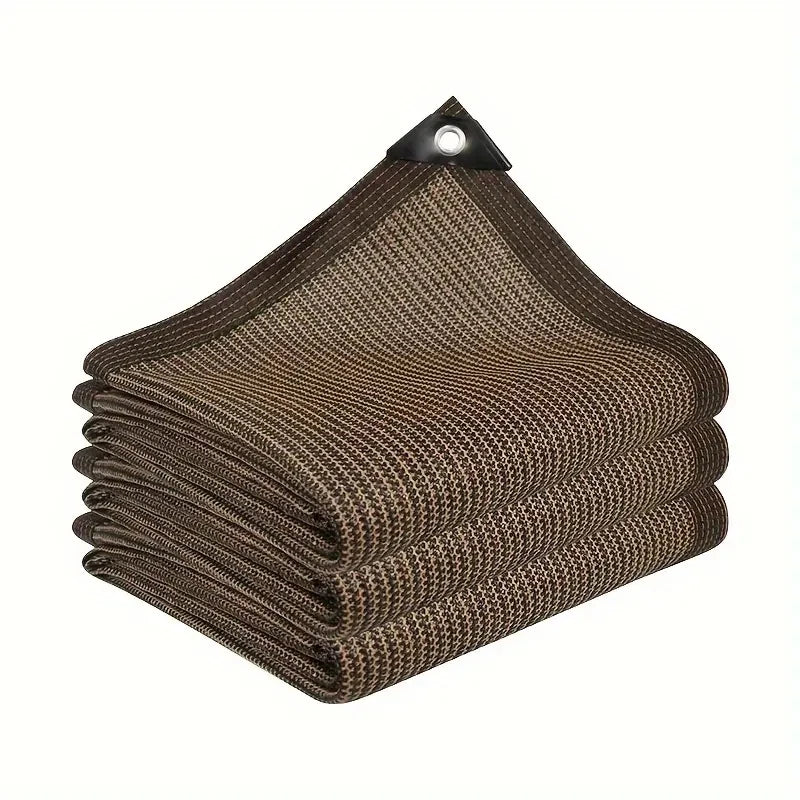 Sunshade net privacy screen sunshade cloth suitable for outdoor terrace sunshade porch pavilion cover beige color
