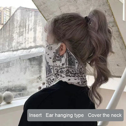 Moda Punk Unisex Summer Solar Protector Mask UV Protection Hip Hop Sports Face Neck Scarf Ear Cover for Men Women