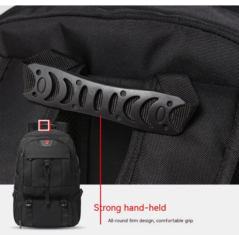 50L 80L Backpack Large Travel Backpack Men Separate Shoe Compartment Business Bag Outdoor Sports Man Black Storage Backpacks