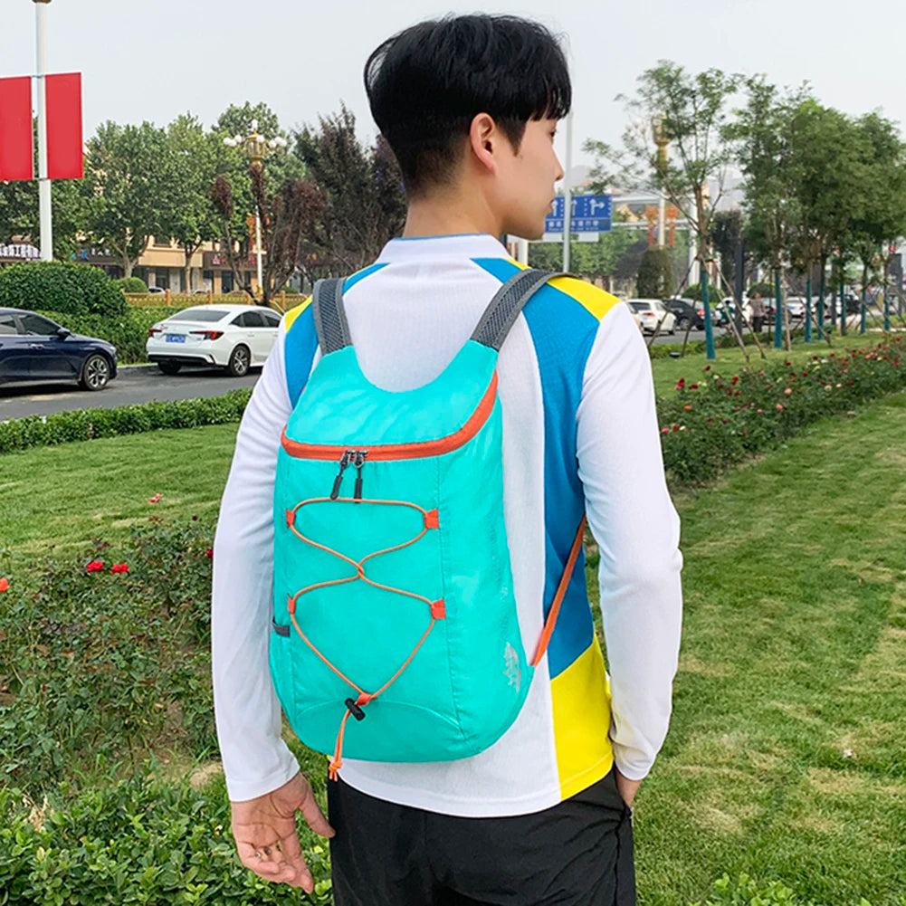 10L Foldable Portable Backpack Mountaineering Bag Ultralight Splashproof Outdoor Climbing Hiking Cycling Travel Knapsack