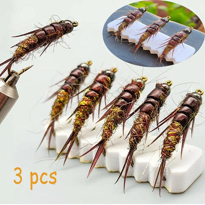 Brass Beadhead Stonefly Nymphs (3 Pack)
